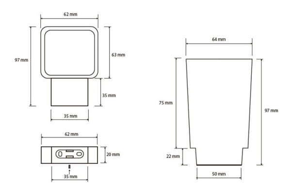 Стакан для зубных щеток Bemeta Via 135011012