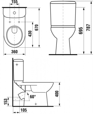 Унитаз-компакт Jika Olymp 8226140002429