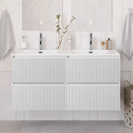 Тумба под раковину 120 BelBagno Uno UNO-1200-4C-SO-BO белый матовый, без раковины