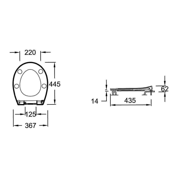 Крышка-сиденье Jacob Delafon Aleo/Soprano E33127-0