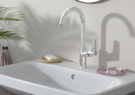 Смеситель для раковины с донным клапаном Hansgrohe Logis 71130000 хром