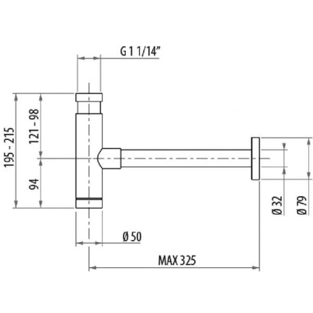 Сифон для раковины Gattoni Accessori 0160/00C0 cr
