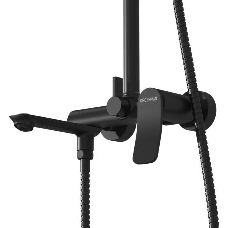 Душевая система Grossman Advans 500.K35.09.210 черный матовый