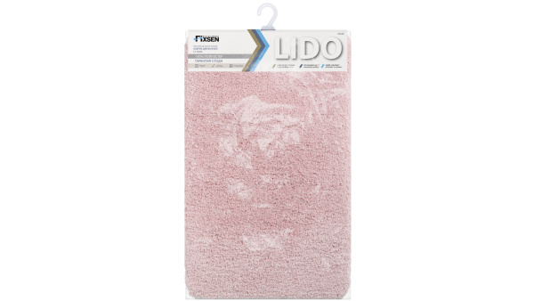 Коврик для ванной Fixsen Lido 1-ый розовый, 50х80см FX-3002B