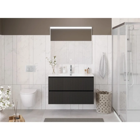 Тумба под раковину 120 BelBagno Uno UNO-1200-2C-SO-GSO темно-серый матовый, без раковины