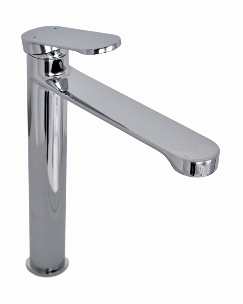 Смеситель для накладной раковины однорычажный высокий Orange Vesper M10-121cr хром