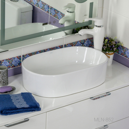 Раковина накладная (57х36) Melana 852-805