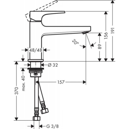 Смеситель Hansgrohe Metropol 32502000