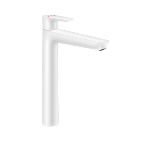 Смеситель для раковины с донным клапаном Hansgrohe Talis E 71716700 белый матовый