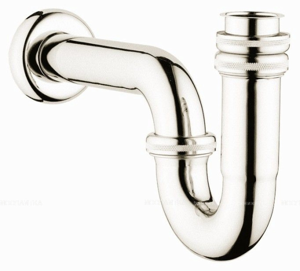 Сифон S-типа для мойки (металлический) Vitra Syphon A45117, хром 