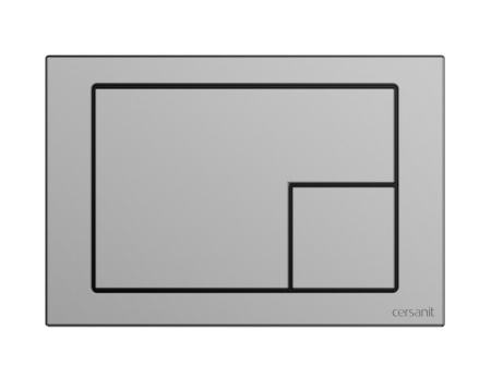 Кнопка Cersanit CORNER пластик хром матовый 64107