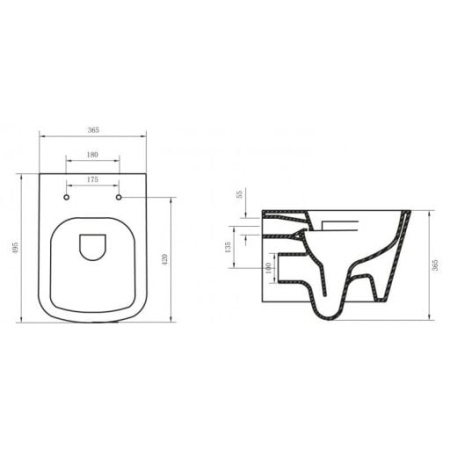 Подвесной унитаз BelBagno Albano BB120CH