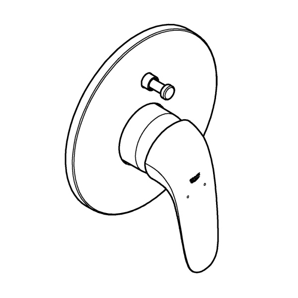 Внешняя панель однорычажного смесителя для ванны Grohe Eurostyle New  29099 LS3 (29099LS3) белая луна