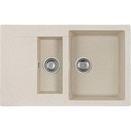Мойка-Мраморная  (двойная) "KAISER" KM2M-5080 Beige, бежевый