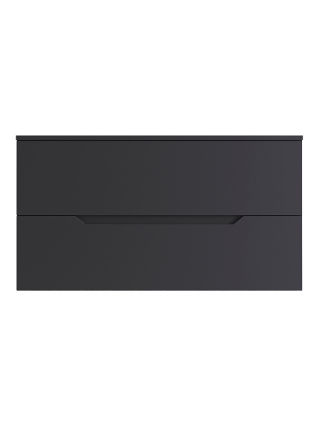 Тумба без раковины подвесная 100 столешница МДФ Orange Line Li-100TugMDF матовый графит