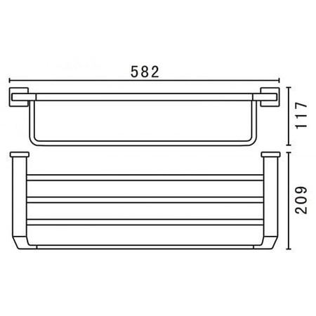 Полка для полотенец Art&Max AM-E-4122B