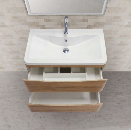 База под раковину подвесная BelBagno ACQUA-800-2C-SO-RR  Rovere Rustico