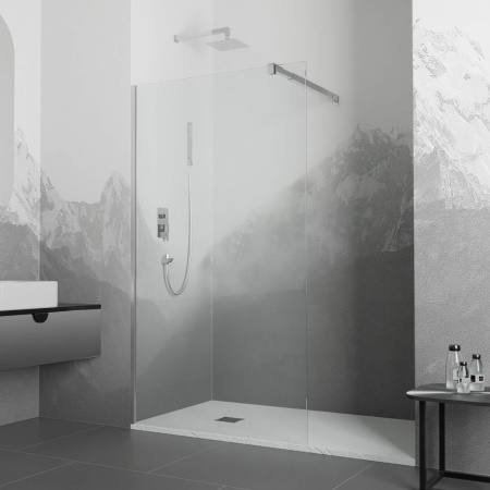 Душевая перегородка 100 см RGW WA-001 Walk-in 351000110-11 прозрачное