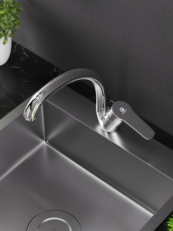 Смеситель для кухни однорычажный Agger Exact A2100200 хром