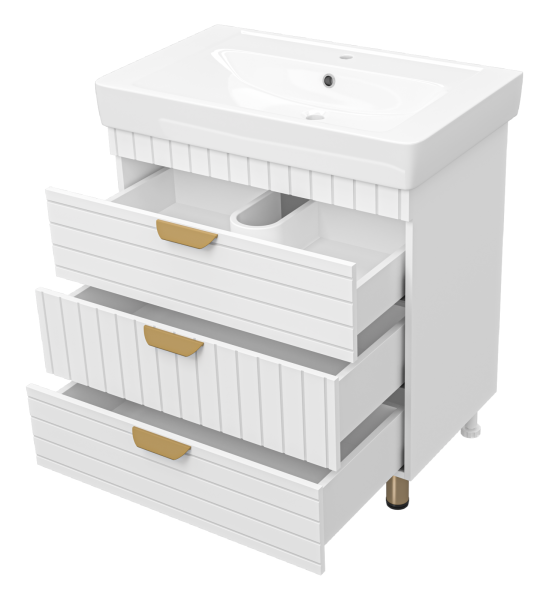 Тумба под раковину  Brevita Gloster 80  GLOS-06080-01-2