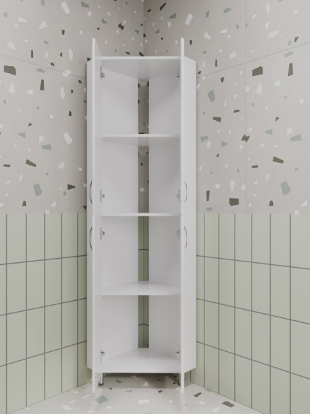 Пенал напольный угловой Style Line Веер 45 ЛС-00002327 белый