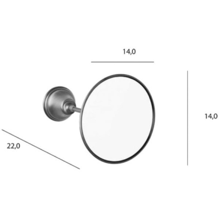 Зеркало косметическое Tiffany World TWHA025cr