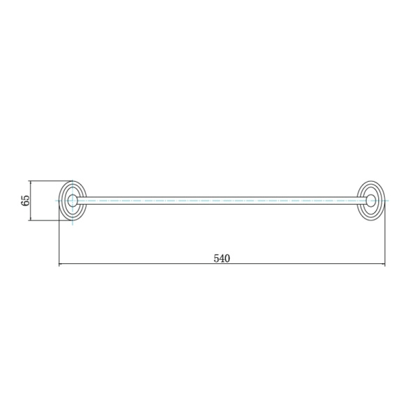 Полотенцедержатель одинарный FASHUN A1501-1