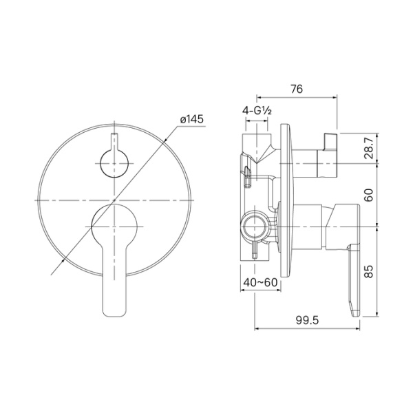 Смеситель для ванны с душем IDDIS Sena (SENSB00i67)