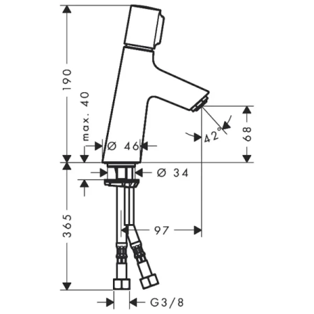 Смеситель для раковины Hansgrohe Talis Select S 72041000