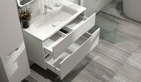 Тумба под раковину Jorno Modul 100  Mоl.01.97/P/W