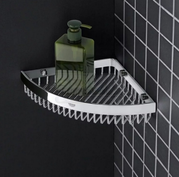 Полочка-решетка угловая Grohe Selection Cube 40809 000 (40809000) хром 