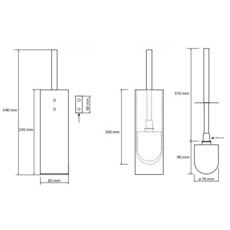 Ершик для унитаза Bemeta Plaza 118113092