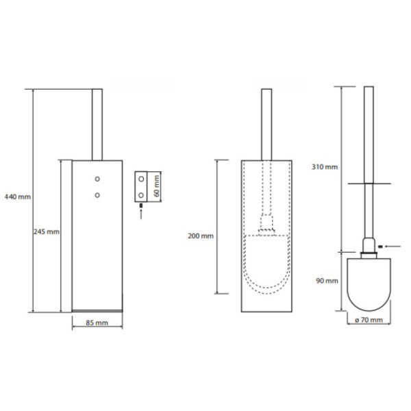 Ершик для унитаза Bemeta Plaza 118213092