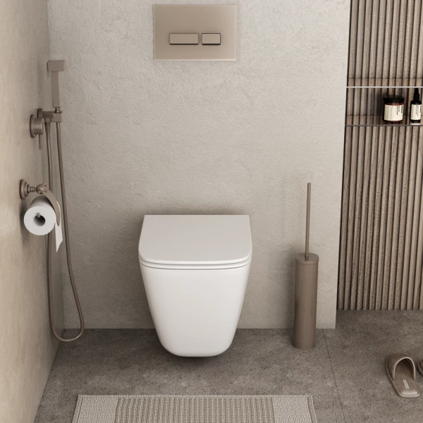 Унитаз подвесной безободковый Grossman  GR-4479SQC с сиденьем микролифт