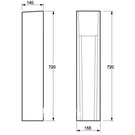 Пьедестал для раковины BelBagno Alise ВВ540Р