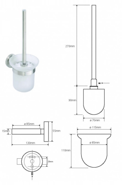 Ершик для унитаза Bemeta Neo 104113019