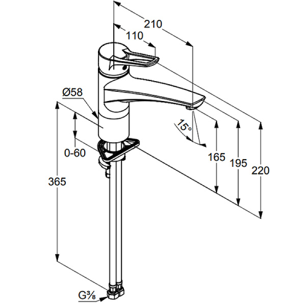 Смеситель для кухни Kludi MX 399048262