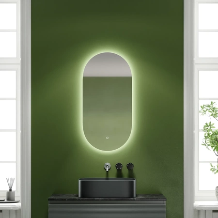 Зеркало с подсветкой Sancos Oval (55х105) OV55C