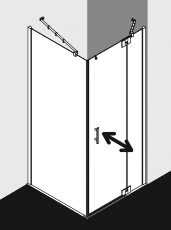 Душевая дверь Kermi FX 1WR 09020VPK