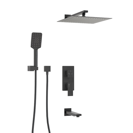 Душевая система для ванны WasserKRAFT Abens 2000 A172071, черный