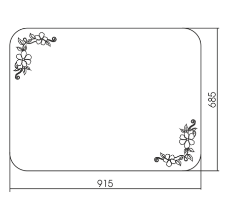 Зеркало (92х69) Silver Mirrors  Блум ФР-00002364