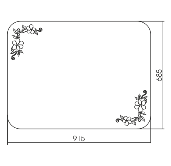 Зеркало (92х69) Silver Mirrors  Блум ФР-00002364