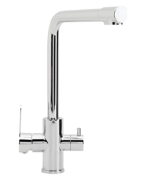 Смеситель для кухни однорычажный с каналом для питьевой воды Orange Steel M99-008crхром