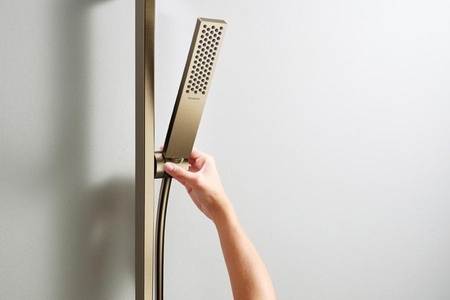 Душевая штанга 650 мм со шлангом Hansgrohe Unica E Puro 24404140 шлифованная бронза