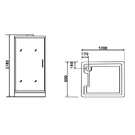 Душевая кабина Appollo TS-8035 Душевая кабина Appollo TS-8035