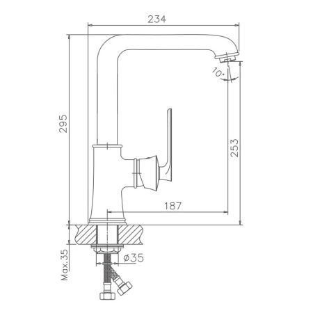 Смеситель для кухни Haiba HB70181-5
