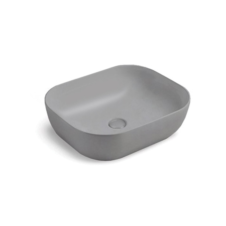 Раковина накладная (50х40) Vincea VBS-101MG матовый серый