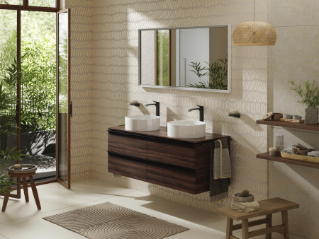 Смеситель для раковины без донного клапана Hansgrohe Vivenis 75042670 черный матовый