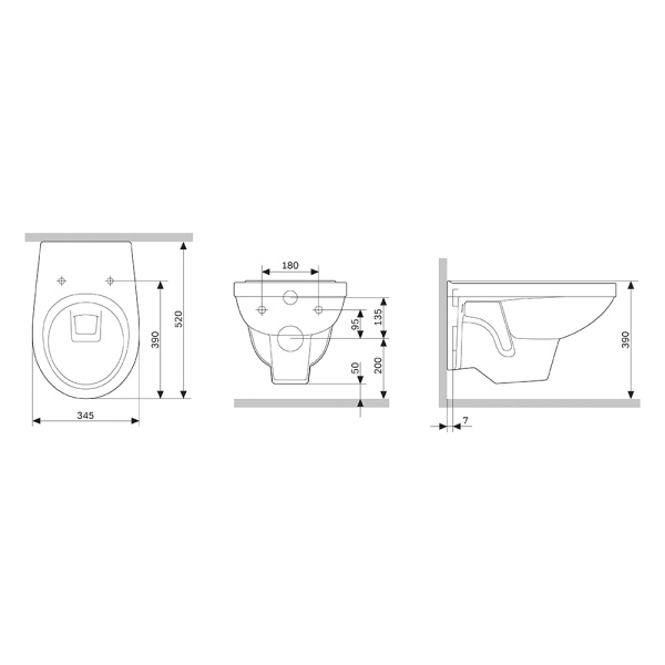 Подвесной унитаз с сиденьем микролифт Damixa Jupiter DX77C1738SC