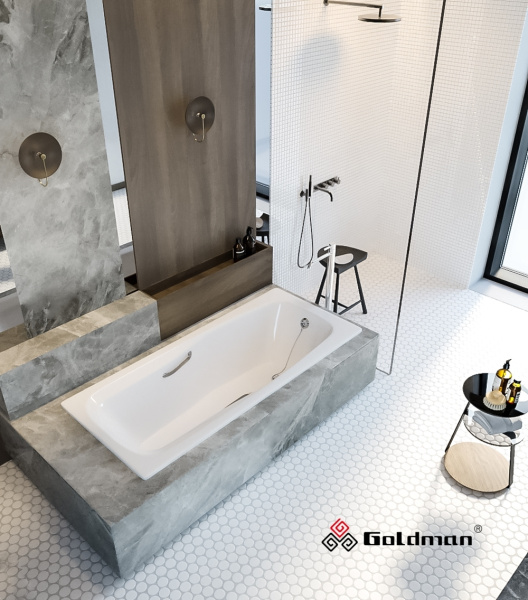 Чугунная ванна Goldman Saga (180x80) SG18080